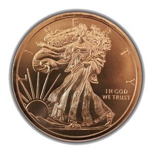 Walking Liberty Copper Collectable Coin